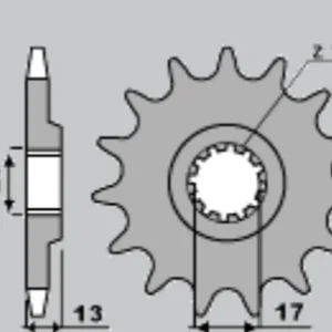 Doprava Zdarma GROSSKOPF řetězové kolo přední 2123 13 TM 125 01-21, / TM 144 08-21 (řetěz520)
