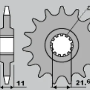Nejlepší Cena JR řetězové kolo přední 2142 16 YAMAHA R6 06-09 (JTF1586.16)