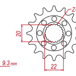 Nízká Cena GROSSKOPF řetězové kolo přední 2146 13 KAWASAKI KXF 250 06-20 (JTF1446.13)