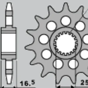 CHT řetězové kolo přední 2147 17 KTM 950/990/1190 06-13 (JTF1904.17) Akce