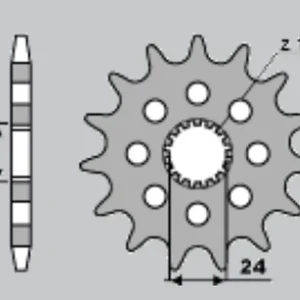 CHT řetězové kolo přední 2190 17 SUZUKI GSXR 1000 09-15, GSXR 1300 08-15 Koupit Online