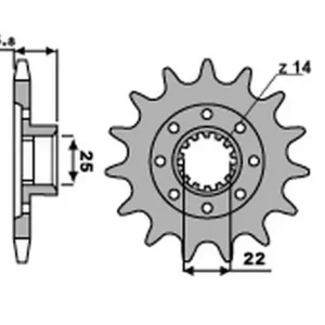 Nová Kolekce GROSSKOPF řetězové kolo přední 2253 15 MV MV AUGUSTA BRUTALE 800, MV AUGUSTA F3 675