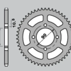 CHT rozeta 243 53 HONDA MTX125R 83-94 (241-53) (JTR241.53) Tovární Cena