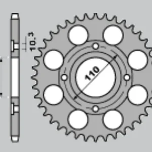 CHT rozeta 246 41 HONDA CB 250N 78-82 (A4140246410) Objednat Nyní