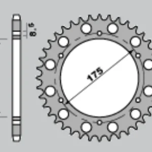 Levný GROSSKOPF rozeta 258 43 HONDA VFR750 90-02, VFR800 98-01