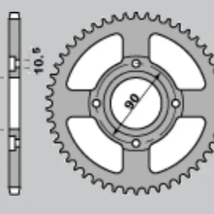 Levný GROSSKOPF řetězové kolo přední 269 14 CAN-AM