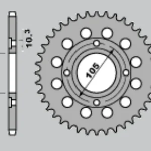 Horká Nabídka CHT rozeta 278 38 HONDA CB 250 360 400 73-79 (278-38) (JTR278.38)