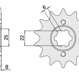 CHT řetězové kolo přední 281 14 HONDA XR 600R 85-90 Nakupujte Hned
