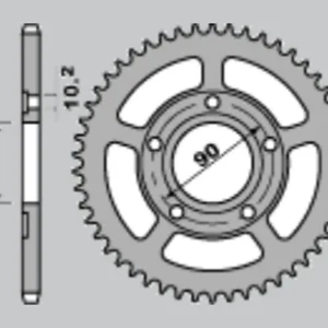 CHT rozeta 281 40 HONDA CRM 125 90-00 281 40 (604-40) (JTR604.40) Akce