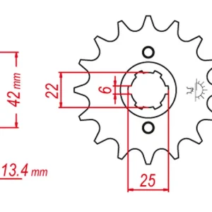 Nová Kolekce GROSSKOPF řetězové kolo přední 291 16 HONDA CB 450S 86-89 (JTF291.16)