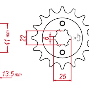 GROSSKOPF řetězové kolo přední 293 15 HONDA XL 400 V 88-91, XL 600 V TRANSALP 87-88 (JTF293.15) Nízká Cena