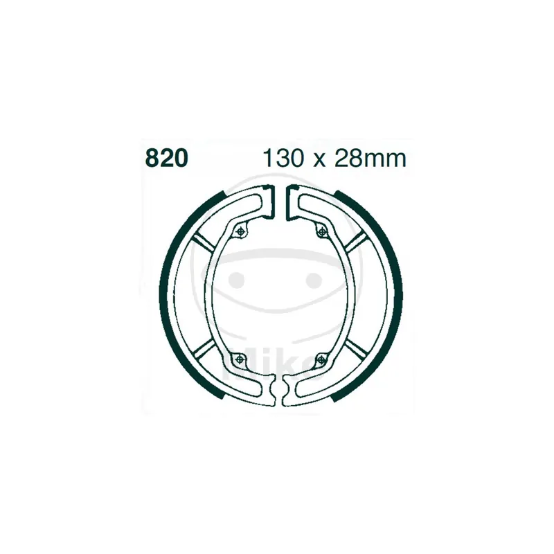 Velkoobchod Sada brzdových čelistí EBC 820 neobsahuje pružiny