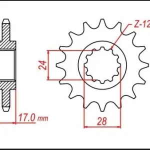 Koupit Online GROSSKOPF řetězové kolo přední 295 12 HONDA CBR 600F 87-96 (JTF295.12)