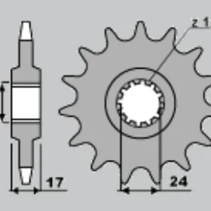 Rychlé Dodání JR řetězové kolo přední 295 15 HONDA CBR 600 F 87-96 (29515JT) (JTF295.15)