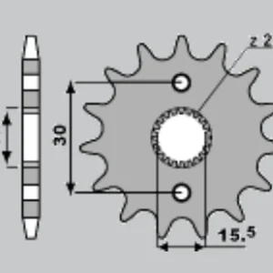 GROSSKOPF řetězové kolo přední 332 12 HONDA CR 80/85 87-07 (JTF1256.12)(řetěz420) Nízká Cena