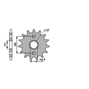 Cenová Bomba GROSSKOPF řetězové kolo přední 332M 14 HONDA CR 80/85 (řetěz 428)
