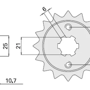Dokud Zásoby Vydrží CHT řetězové kolo přední 338 16 HONDA CB650 79-84 (JTF338.16) (338-16)