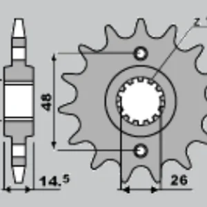 Luxusní JR řetězové kolo přední 339 16 HONDA VFR 800 02-14 (JTF339.16)