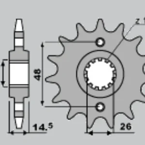 CHT řetězové kolo přední 339 18 HONDA CB 1300 03-13 Přímo Od Výrobce