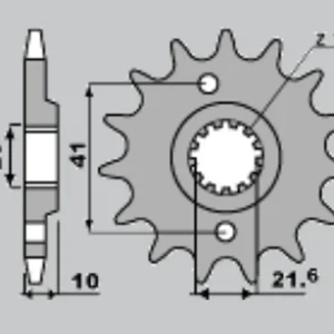 Kup Teď JR řetězové kolo přední 345 14 HONDA NX650 91-01 YAMAHA XT660 (30814JTF) (-1)