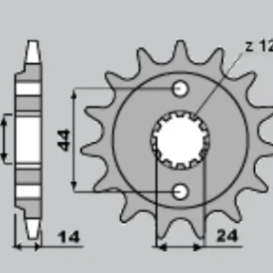 Koupit Online CHT řetězové kolo přední 348 17 HONDA VT 750C 97-04