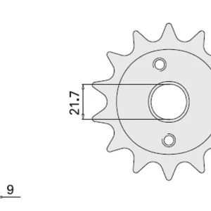 CHT řetězové kolo přední 350 13 HONDA XR 600R 91-00, POLARIS 500 (JTF1309.14) (309-13) Finální Výprodej