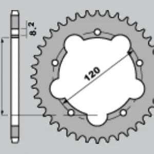 CHT rozeta 3565 45 APRILIA RX50 93-95 (2011-45) (řetěz415) Akční Cena