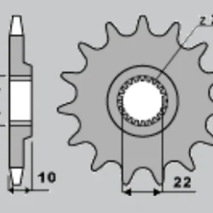 Doprava Zdarma CHT řetězové kolo přední 402 15 APRILIA 125, BMW F650