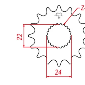 Hromadná Objednávka GROSSKOPF řetězové kolo přední 406 16 APRILIA AFI/MX 125 88-07 (JTF394.16) (řetěz 520)