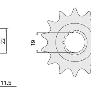 CHT řetězové kolo přední 4101 16 SUZUKI DR 125 85-00 (JTF409.16) (409-16) Akční Cena
