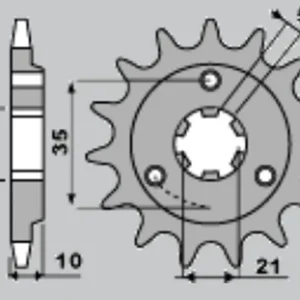 Objednat Nyní CHT řetězové kolo přední 412 15 SUZUKI DR 750/800 BIG 89-93 (JTF438.15)