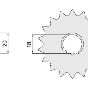 Omezená Nabídka CHT řetězové kolo přední 426 14 SUZUKI GN 125 91-00, GS 125 (JTF426.14) (426-14)