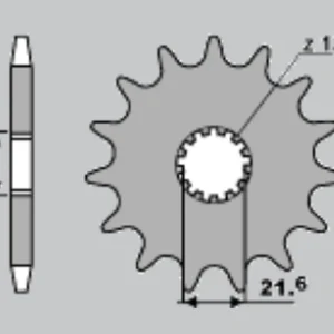 Kup Teď JR řetězové kolo přední 429 16 SUZUKI GSX 1100F 90-96, GSX-R 1100 89-00, RF 900RR 94-00