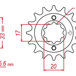 GROSSKOPF řetězové kolo přední 430 12 KAWASAKI KXF 250`04-05, SUZUKI RMZ 250 04-06 (JTF430.12) Akční Nabídka