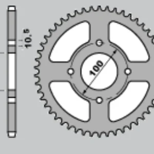 Expresní Doručení CHT rozeta 4301 43 (430143) SUZUKI LT-E LTE 250/300/500 82-87, LTR LT-R 500 88-92, VL 250 INTRUDER 00-04 ,GSX-R 250 87-89