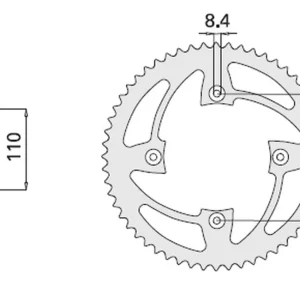 Cenová Bomba CHT rozeta 4306 55 HONDA CR 80/85 (2064-55) (řetěz 420)