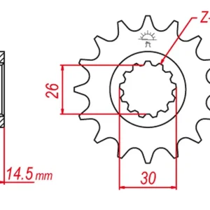 Velkoobchod GROSSKOPF rozeta 4350 47 HONDA XRV 750 AFRICA TWIN 93-03 (+2) (JTR1332.47)