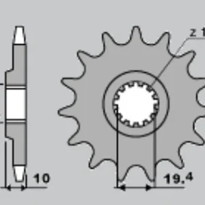 Nízká Cena CHT řetězové kolo přední 435 14 SUZUKI RM 250 ,DR 350