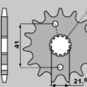 CHT řetězové kolo přední 438 14 (A4250436140) SUZUKI DR 650 Sleva