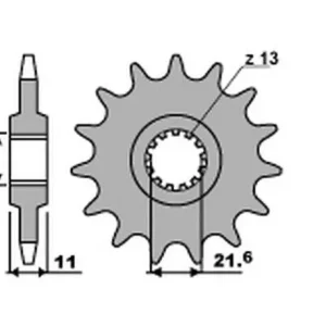 GROSSKOPF řetězové kolo přední 442 16 YAMAHA R6 99-05, FZR 1000 (JTF584.16)* (řetěz 532) Horká Nabídka