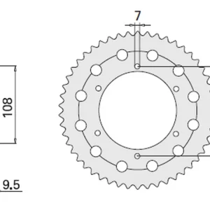 Nová Kolekce CHT rozeta 4430 52 DERBI GPR 50R 98-02 (2059-52)