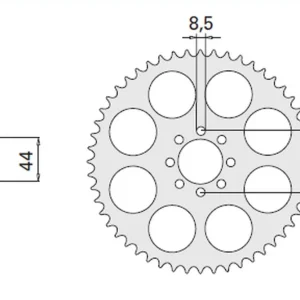 Garance Vrácení Peněz CHT rozeta 4461 52 YAMAHA DT 50R 99-02 (2078-52) (JTR1832.52)