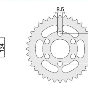 Objednat Nyní CHT rozeta 463 46 KAWASAKI kmX 125 86-03 (-2) (463-46) (JTR.463.46)