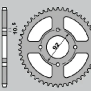 JR rozeta KAWASAKI GPZ 250 83-85, s 250/400/440/500/550 78-85 (47644JT) (řetěz530) Velkoobchod