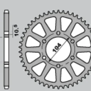 JR rozeta 478 40 KAWASAKI ZX6R (05-13), Z750 (JTR478.40) (řetěz 520) Kup Teď