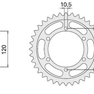 CHT rozeta 498 43 (A4150499430) SUZUKI TL 1000, KAWASAKI VN 800 Objednat Nyní
