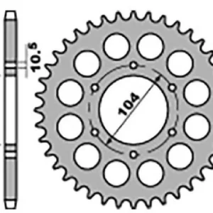 Akční Nabídka JR rozeta 501 32 KAWASAKI s 750 C 80-87, GPZ 1100 81-85 (řetěz 630)