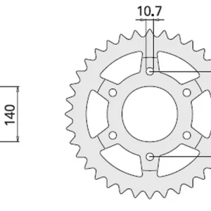 CHT rozeta 502 45 (A4150502450) HONDA XR 350, KAWASAKI GPX Super Cena