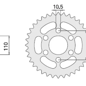Kup Teď CHT rozeta 504 44 KAWASAKI EL 250 88-96 (486-44) (JTF486.44)