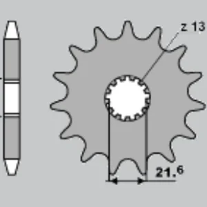 CHT řetězové kolo přední 518 15 SUZUKI GS 750 1000, GSX 1100 E/EF/ES KAWASAKI (518-15) (JTF 518.15) Záruka V Ceně